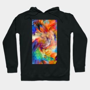 Rainbow Powder Colour Explosion - Design 1 (ORANGE / BLUE) Hoodie